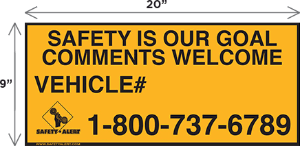 How's My Driving? decal sample