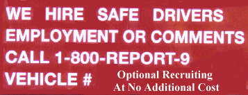 white on red recruiting decal